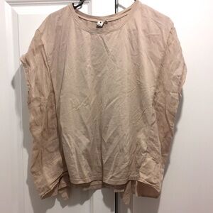 European Culture Beige Tee Size L